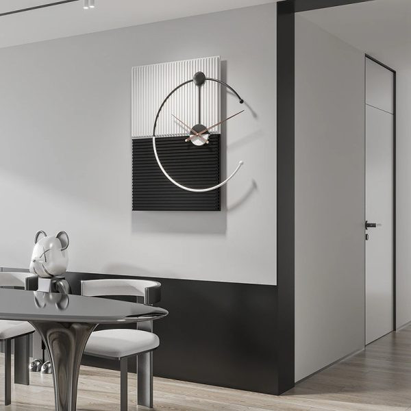 ساعت مدرن تلفیق چوب و فلز H501