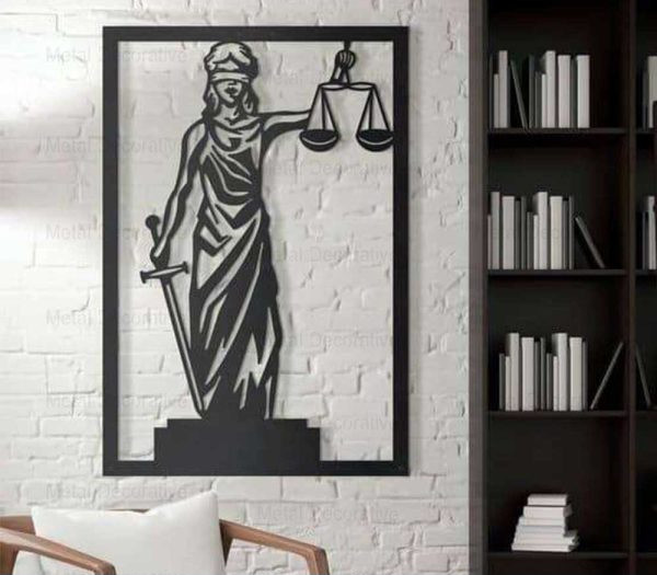 دیوارکوب فلزی الهه عدالت T157