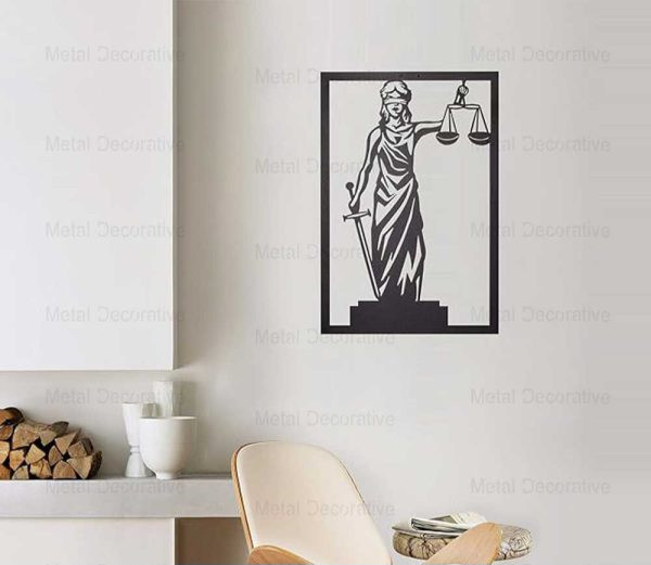 دیوارکوب فلزی الهه عدالت T157
