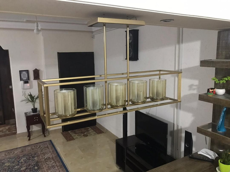 لوستر کانتری مدرن K101 با ۵شعله