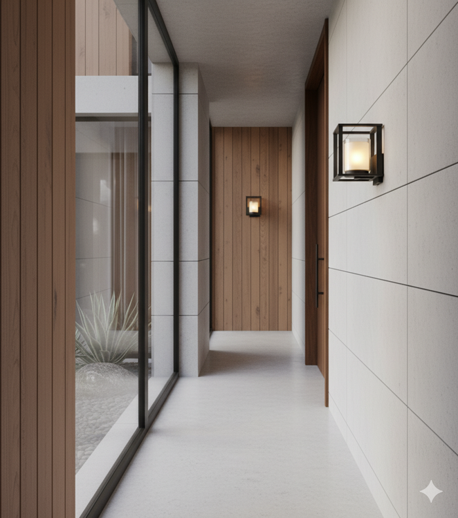 دیوارکوب فلزی مدرن D105