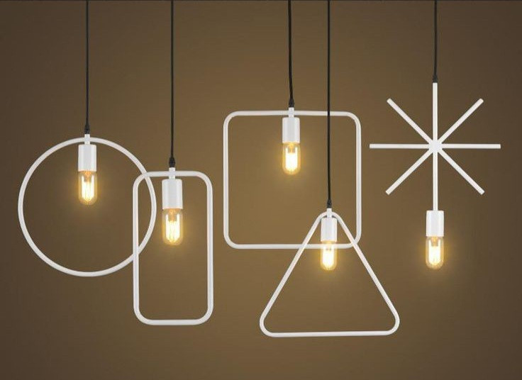 لوستر اویز اشکال هندسی مدرن حبابی A127