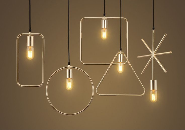لوستر اویز اشکال هندسی مدرن حبابی A127
