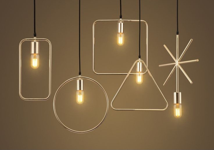 لوستر اویز اشکال هندسی مدرن حبابی A127