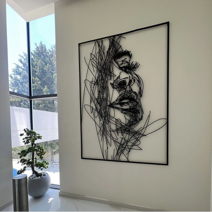 تابلو فلزی مدرن لیزری T210